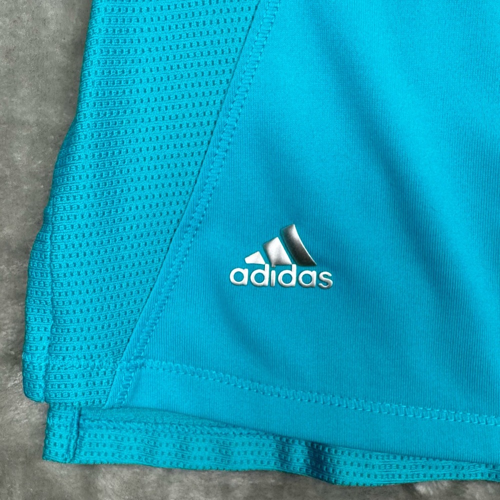 Adidas Women's Short Sleeve Golf Polo Shirt Turquoise Size XL Tennis Pickleball - Picture 4 of 9